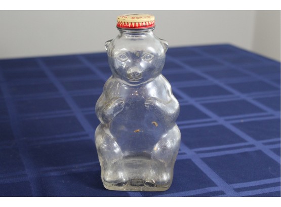 Vintage Snow Crest Bear Bank Bottle