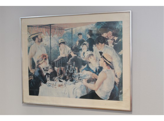 'The Luncheon Of The Boating Party' Pierre Auguste Renoir Framed Print 28' X 22'