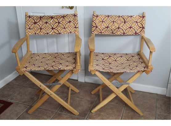 Pair Of Director's Chairs 16'L X 22'W X 35'H