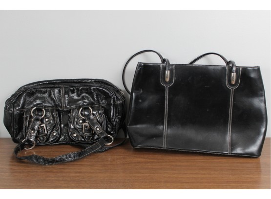 Two Black Handbags