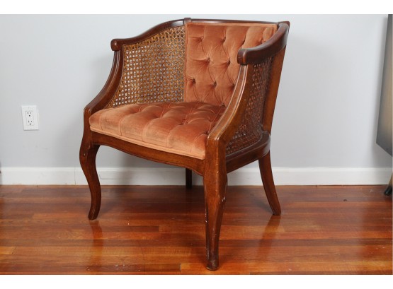Tufted Cane Side Chair 25'L X 25'W X 30'H