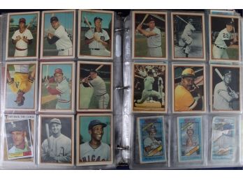 Binder Full Of Vintage Baseball Cards Including Many Legends (View All Photos)