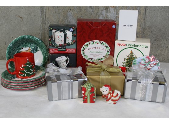 Wonderful Christmas Assortment Including Pandora, Pfaltzgraff, Charter Club, Spode (View All Photos)