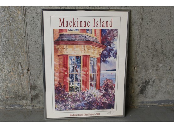 Mackinac Island By Richard Wolfgang Signed Watercolor Print 24' X 18'