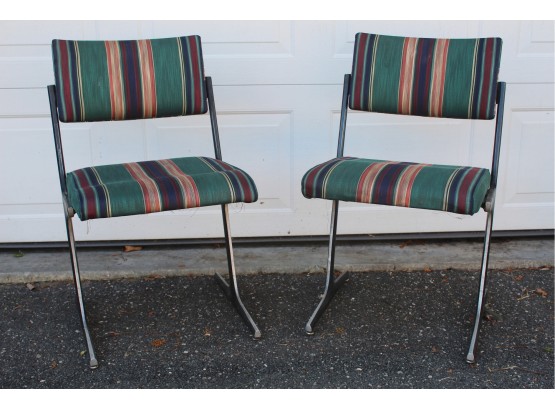 Pair Of Vintage Office Side Chairs 16'L X 16'W X 30'H