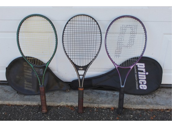 Trio Of Tennis Rackets