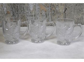Set Of Three Fifth Avenue Crystal Mugs
