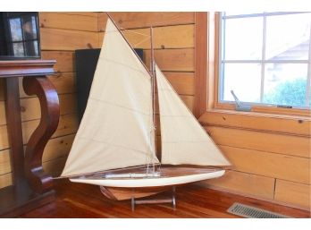 Vintage Large Model Sailboat 36'W X 40'H