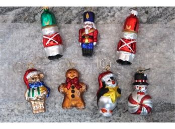 Set Of Hand Decorated Christmas Ornaments (3' Tall)