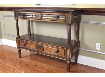 Lovely Maple Mirrored Console Table  46'L X 16' W X 38'H
