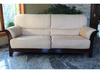 Leather Couch 1 Of 2 (Cushion Has Wear, View Photos) 80'L X 33'W X 36'H