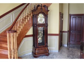 'The J. H. Miller Floor Clock' Incredible 8 Foot Tall Howard Miller Grandfather Clock Originally $20,000