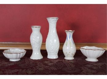 Lenox Vases & Miniature Bowls