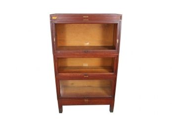 Antique Barrister Bookcase By Globe-Wernicke (Two Shelves Missing Glass) 33'L X 14'W X 56.5'H