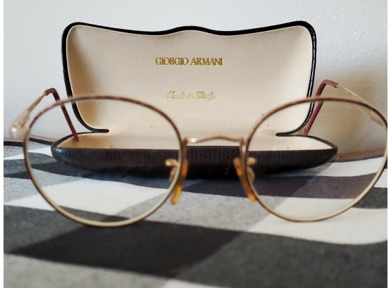 Vintage Giorgio Armani Authentic Round Frame Glasses