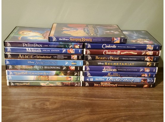 Disney DVD Collection Including Beauty And The Beast, Cinderella And More