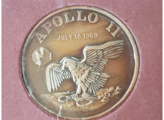 Project Apollo Brass Collector Coin From Apollo 11