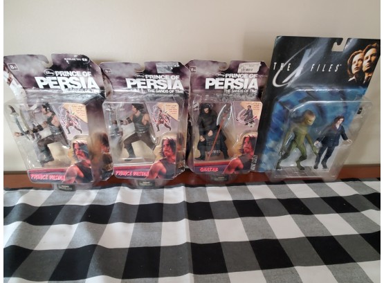 Vintage X-files And Prince Of Persia Action Figures
