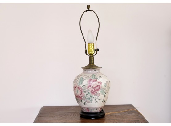Vintage Hand Painted Table Lamp