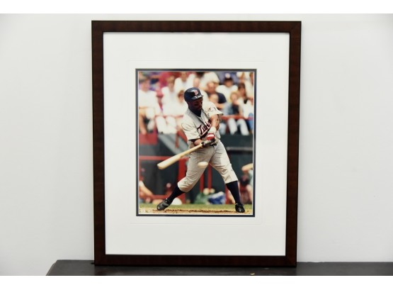 Kirby Pucket Framed Photo With Faded Out Signature 14 X 17
