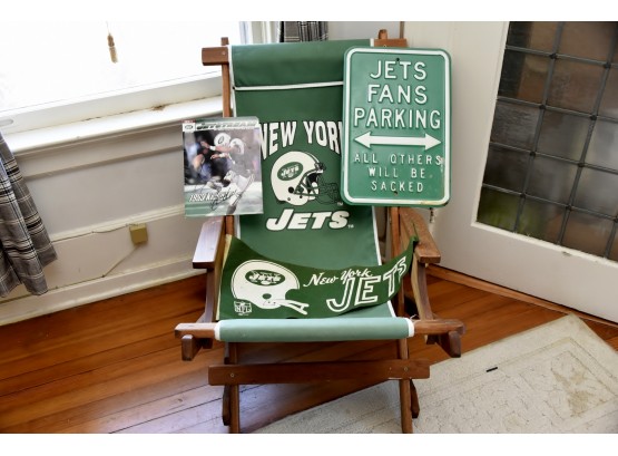 J-E-T-S Jets Jets Jets Lot Including Sling Chair And More