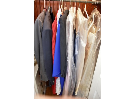 Closet Full Of Assorted Mens And Womans Clothing Assorted Styles And Sizes