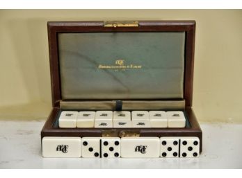 Abercrombie And Fitch Domino Set With Leather Case