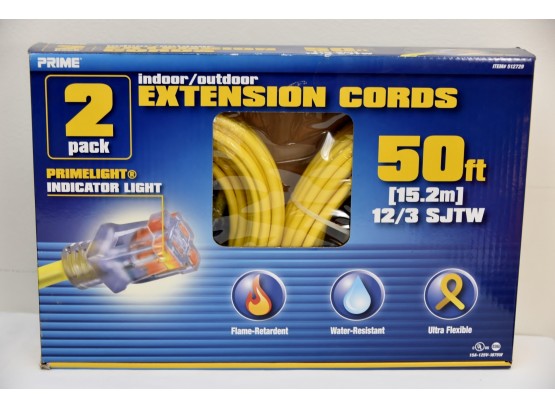 Heavy Duty Extension Cords Two Pack