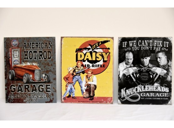Reproduction Tin Signs 12' X 16'
