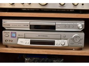Panasonic DVD Player & Sony VHS Player