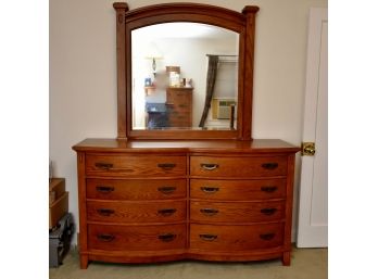 Dresser With Mirror 66'L X 20'W X 37'H