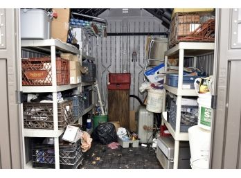 Contents Of Rubbermaid Shed (Vehicle Can Be Parked Close To Shed For Easy Removal)