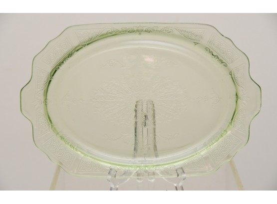 Lovely Green Depression Glass Platter