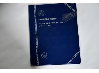 Penny Collectors Coin Book With Contents