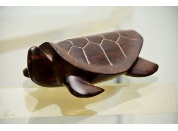 Carved Wooden Turtle