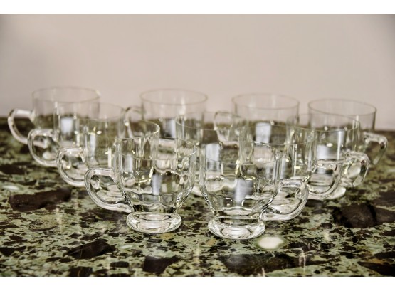 Clear Glass Coffee Cup Set