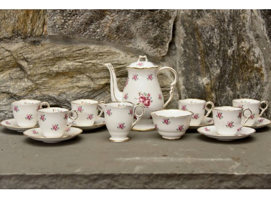 Staffordshire Tudor Rose Tea Set 15 Pieces