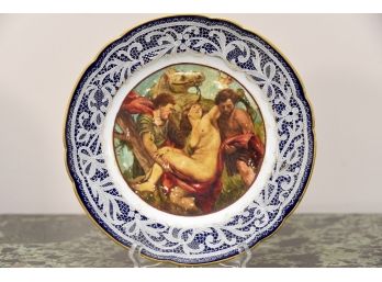 18th Century Hand Painted Antique Display Plate