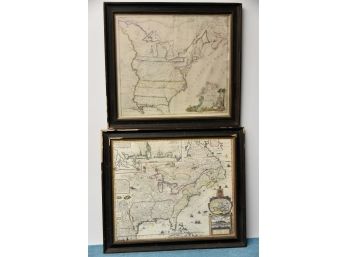 North America Antique Maps Framed 26 X 20 Antique Maps Art Lot 65