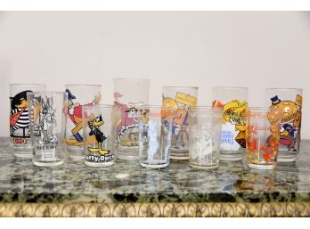 Vintage Cartoon And McDonalds Collector Glasses