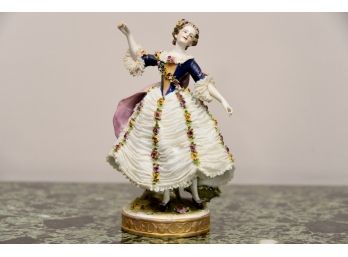 Porcelain Victorian Woman Capodimonte