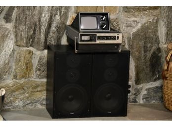 Vintage Panasonic TV/Radio & Canton Speakers