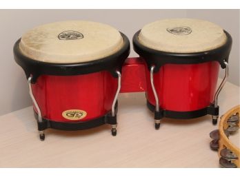 Bongo Drums By Cosmic Percussion And Tambourine
