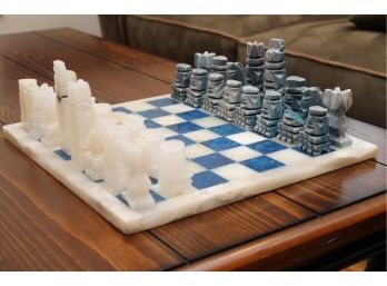 Marble Aztec Chess Set (READ)