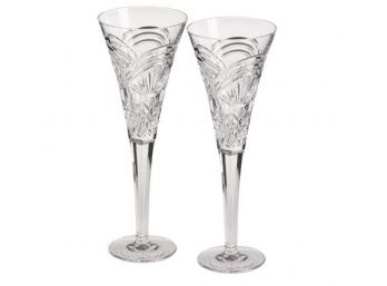 Waterford 'Happiness' Crystal Champagne Flutes