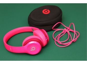 Pink BeatS By Dr. Dre Wired Headphones With Case