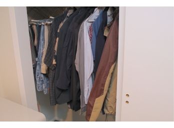 Men's And Women's Clothing (Left Side Closet) Assorted Sizes