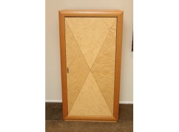 Large Honey Maple Upright Wardrobe Cabinet 30.5 X 21.5 X 60 (Right Hand Swing)