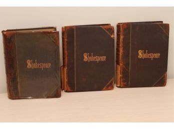 The Complete Works Of William Shakespeare 1886 Henry J Johnson Leather Bound Book Set