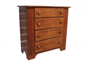 Vintage Pine Four Drawer Chest Of Drawers  36'L X 16'W X 36'H